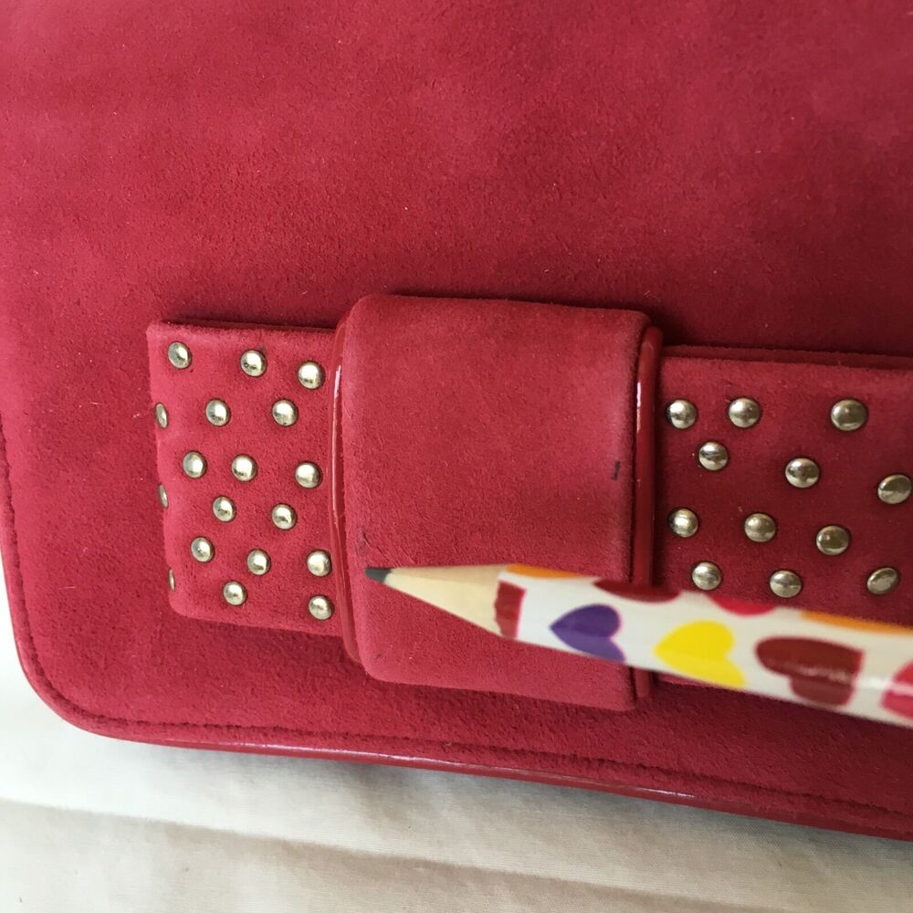 WHBM‎ White House Black Market Women's Pink Bow Purse Party Clutch - Picture 10 of 12